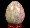 Polished Rhodochrosite Egg - Argentina #79265-1